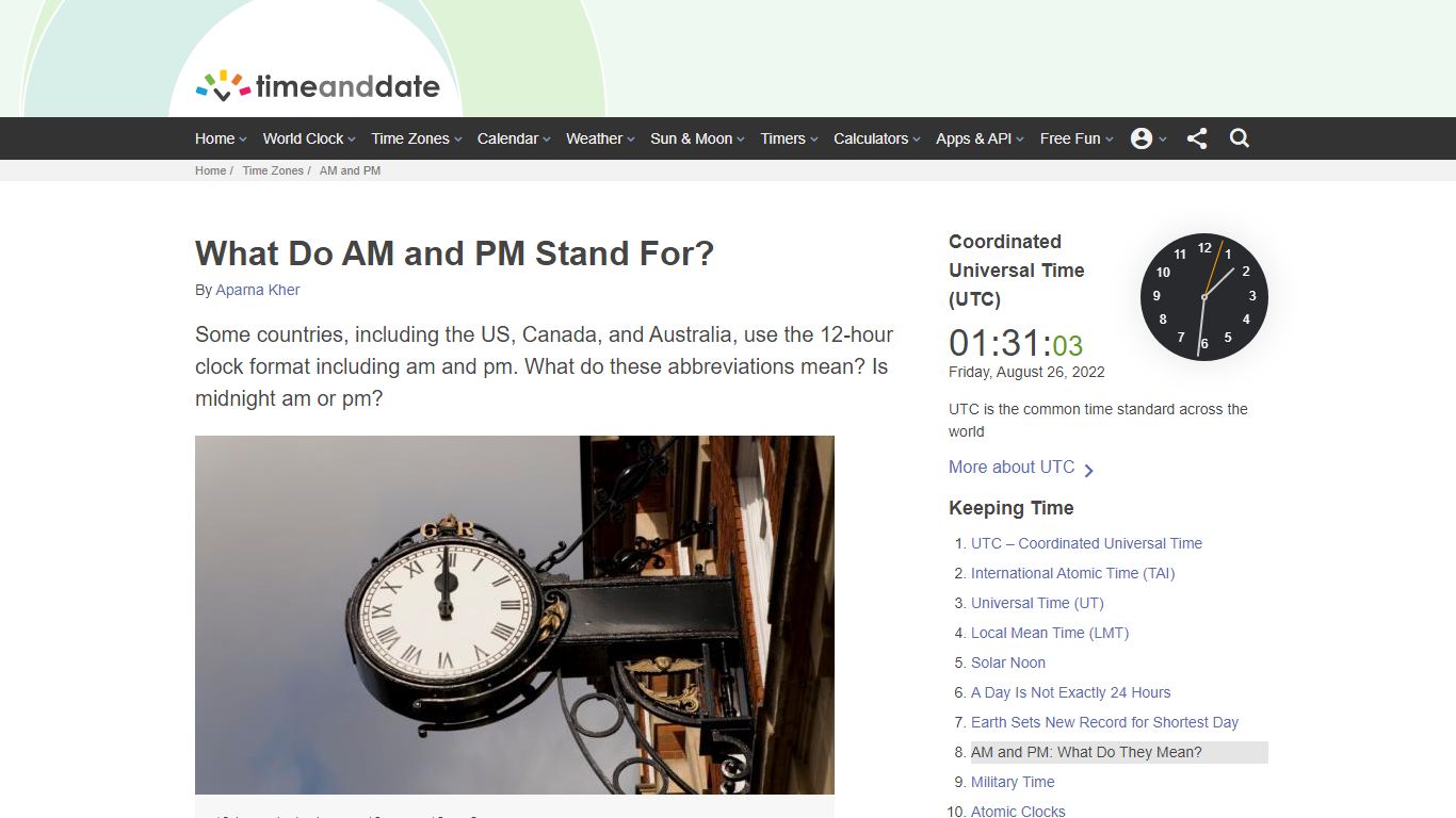 AM and PM: What Do They Mean? - Time and Date